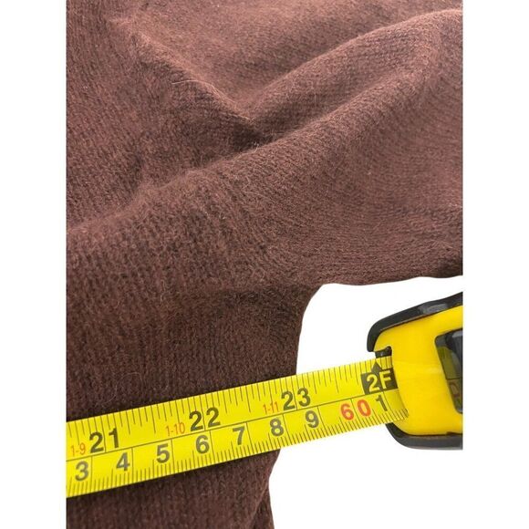 Massimo Dutti STUDIO Womens Sweater Size M Brown Cardigan Knit Vneck oversized - Picture 5 of 7